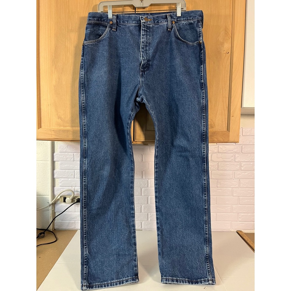 Wrangler Jeans Mens 38x32 Blue‎ 13MWZGK Cowboy Cut Original Fit Denim